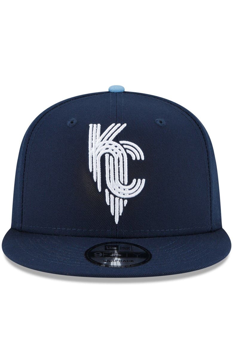 New Era Men's New Era Navy Kansas City Royals 2022 City Connect 9FIFTY Snapback Adjustable Hat, Alternate, color, 