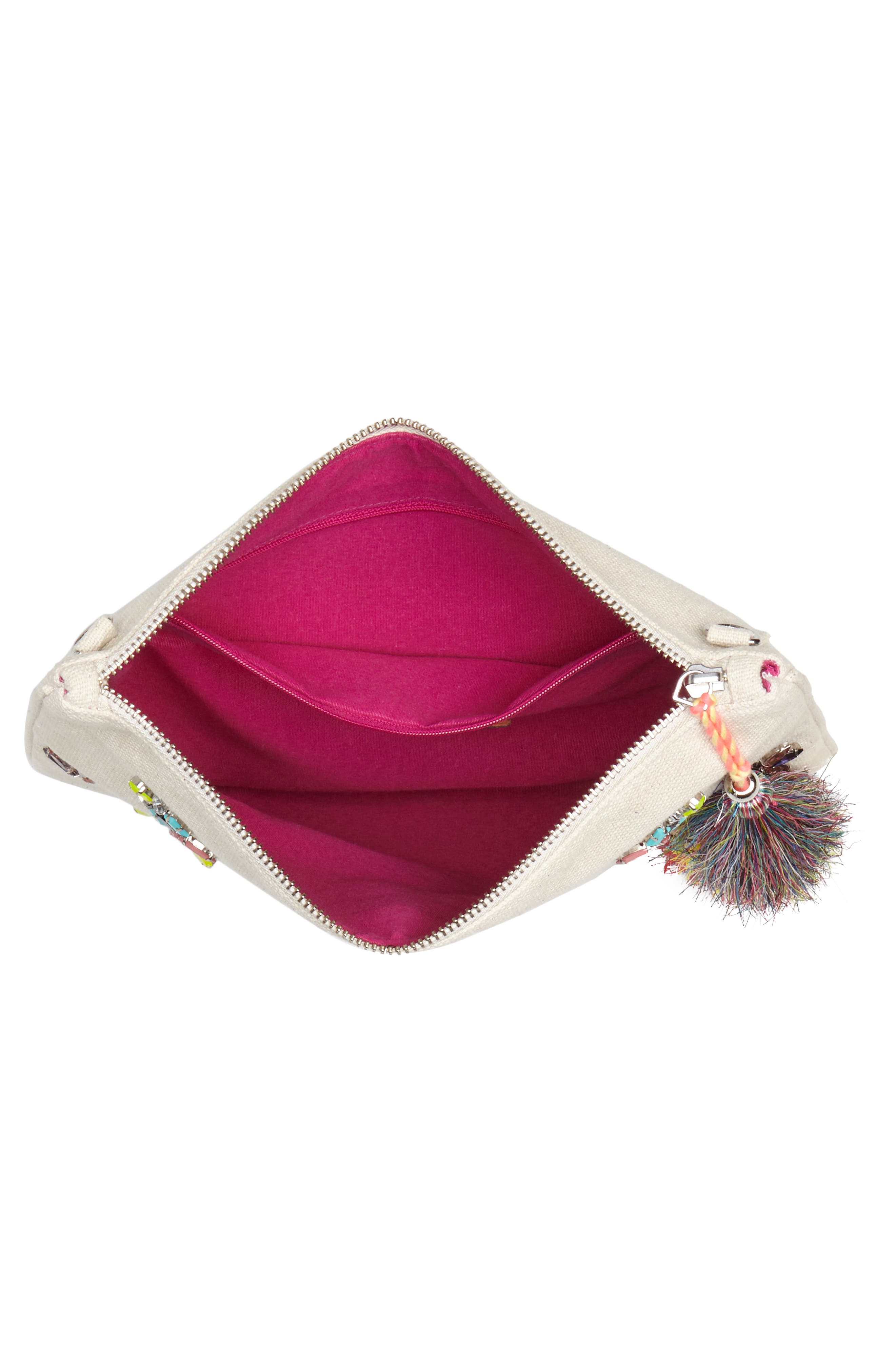 Steve Madden Rhinestone Appliqué Crossbody Clutch, Alternate, color, 