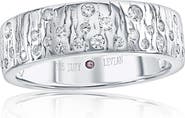 SUZY LEVIAN Scattered Cubic Zirconia Cigar Band Ring