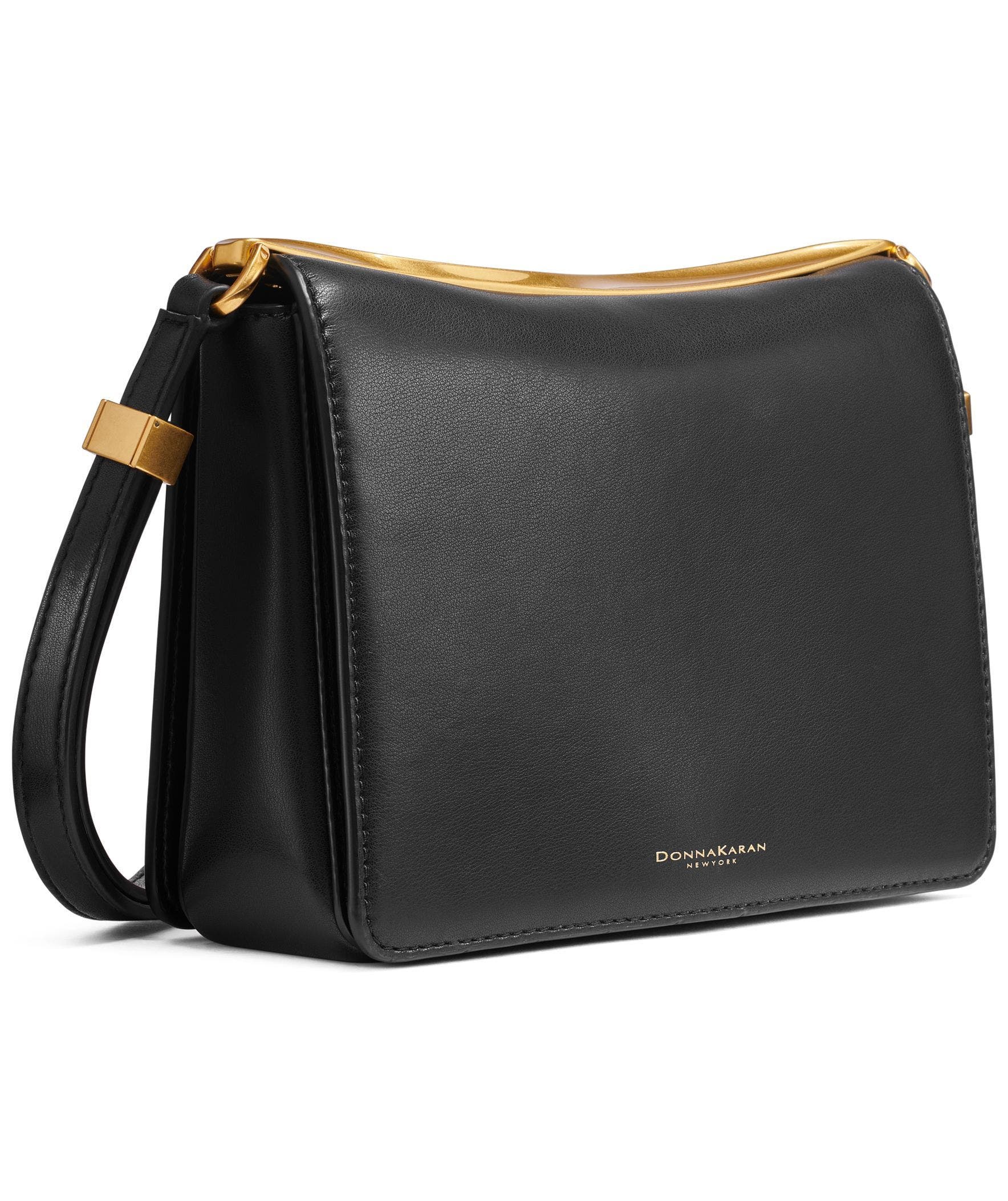 Donna Karan New York Jericho Convertible Shoulder, Alternate, color, Blk/Gold