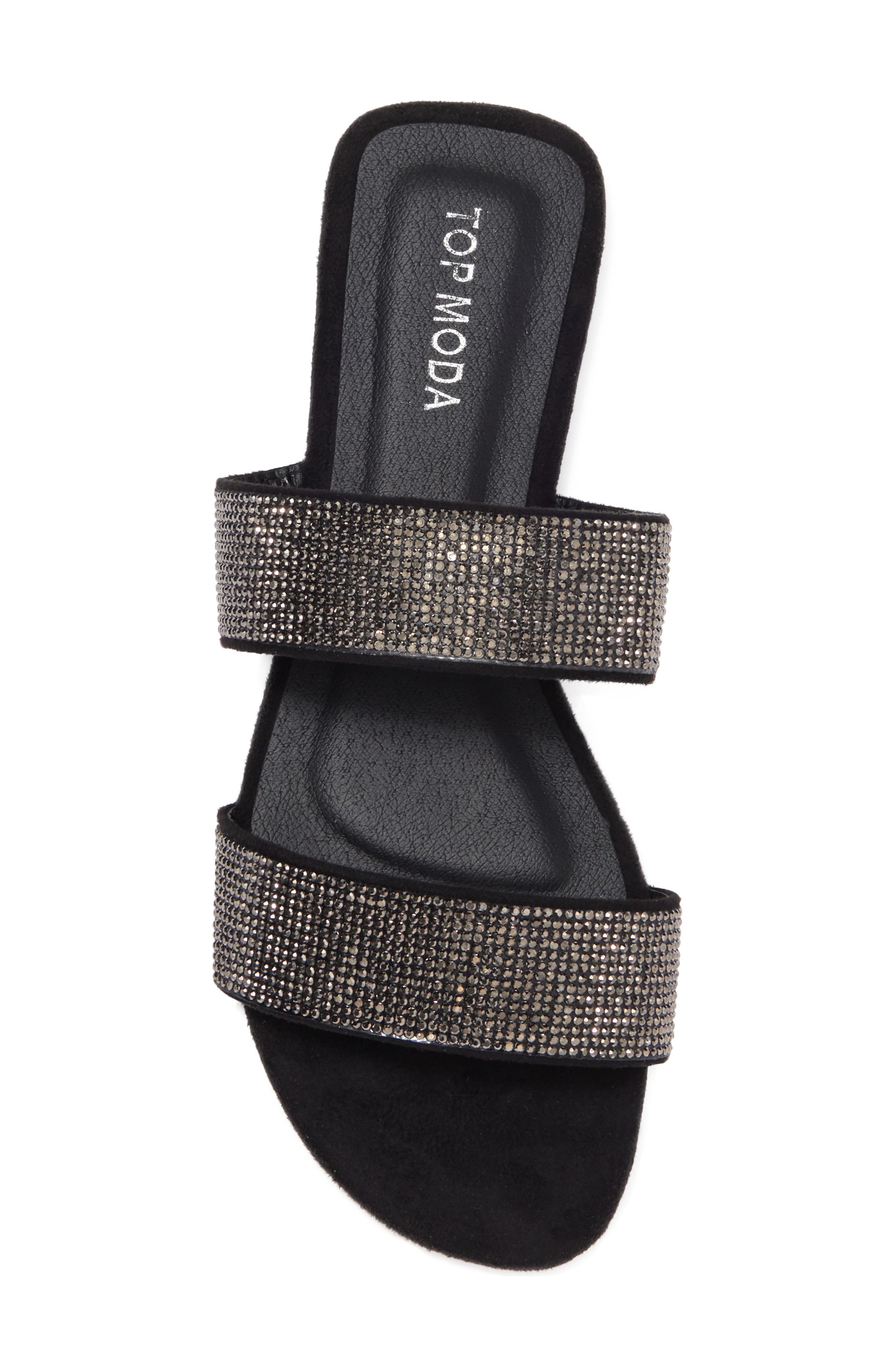 TOP GUY SHOES Embellished Slip-On Sandal, Alternate, color, 