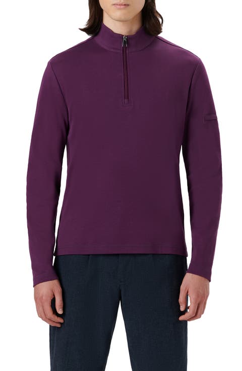Cotton Quarter Zip Pullover