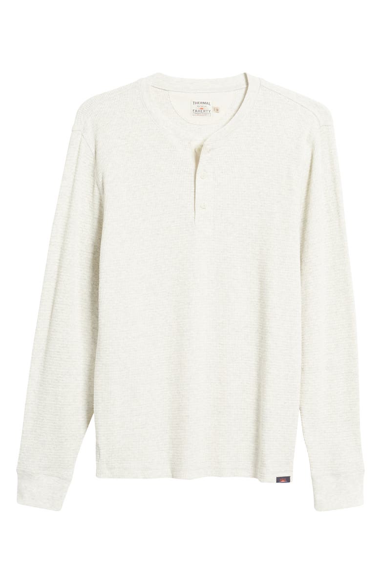 Faherty Surplus Long Sleeve Organic Cotton Waffle Henley, Alternate, color, 