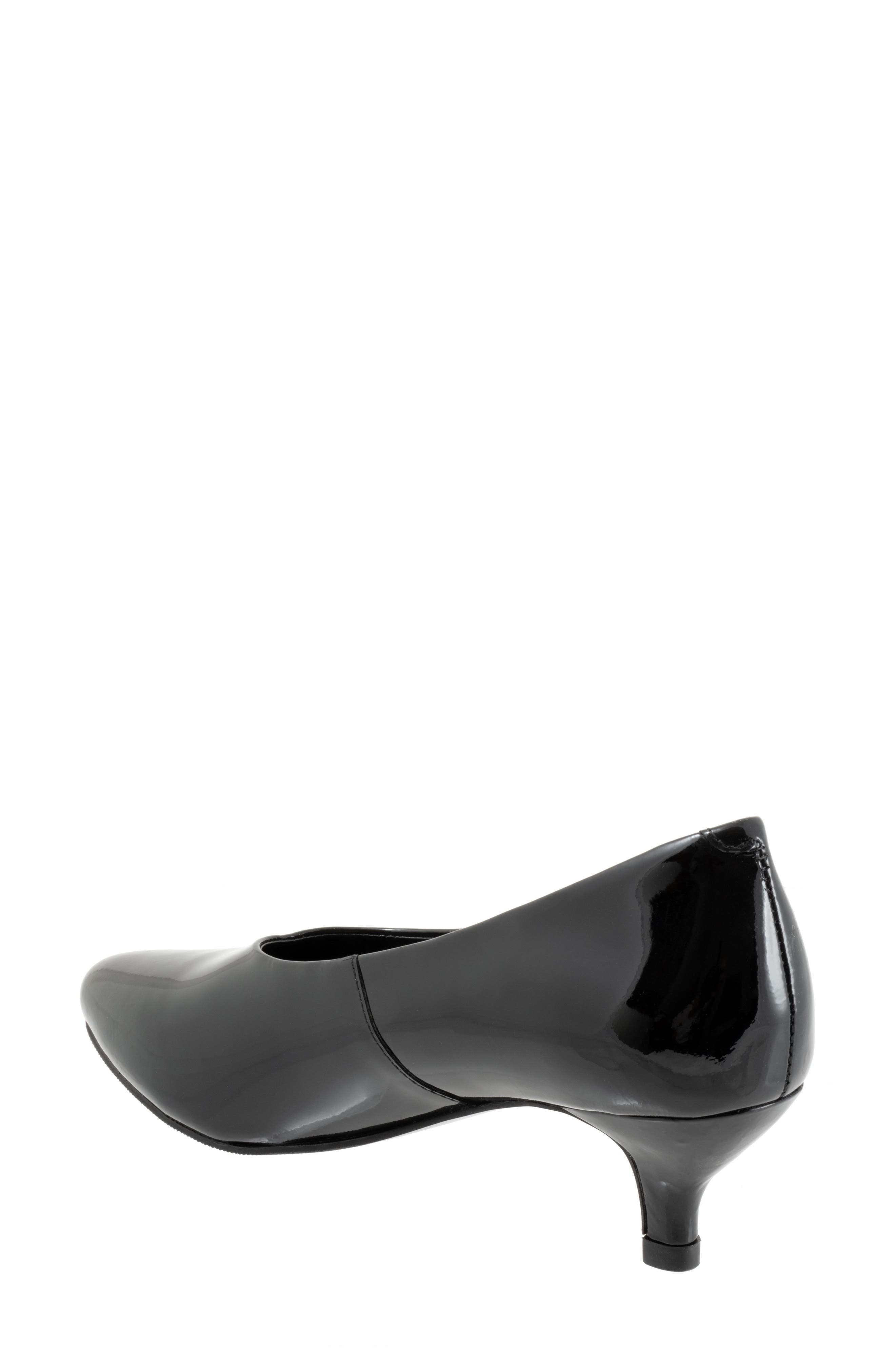 Trotters Kimber Kitten Heel Pump, Alternate, color, Black Pat