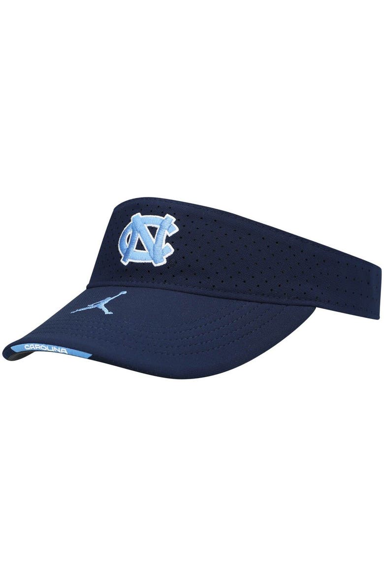 Men's Jordan Brand Navy North Carolina Tar Heels 2021 Sideline Performance Visor, Main, color, Navy