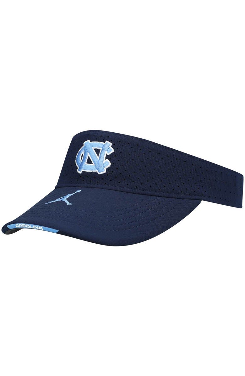 Jordan Brand Men's Jordan Brand Navy North Carolina Tar Heels 2021 Sideline Performance Visor, Main, color,