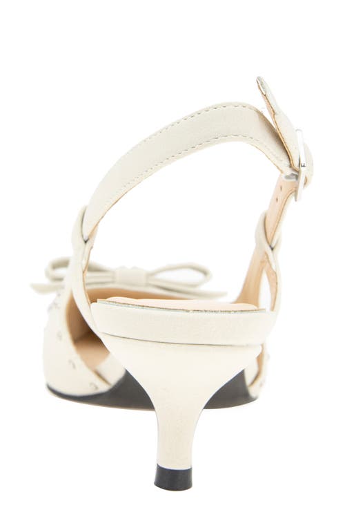 Reaction Kenneth Cole Manchester Slingback Kitten Heel Pump In White