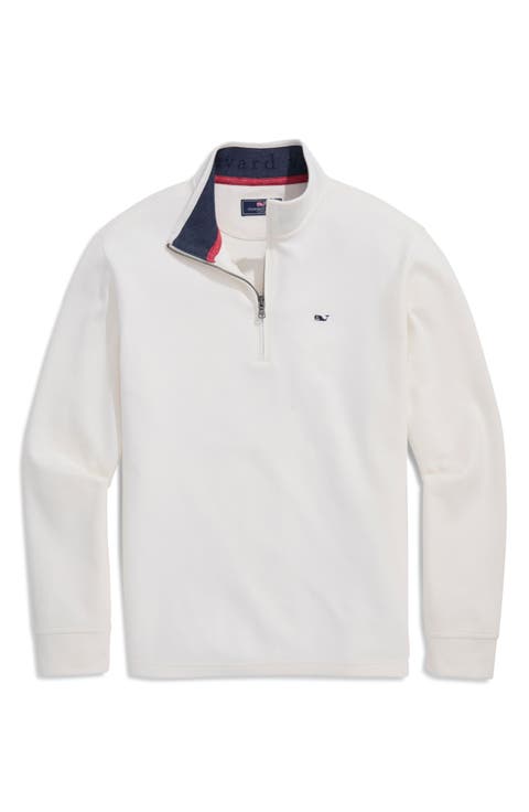 Saltwater Stripe Quarter Zip Pullover