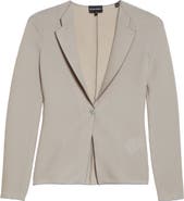 Emporio Armani One-Button Rib Jersey Jacket