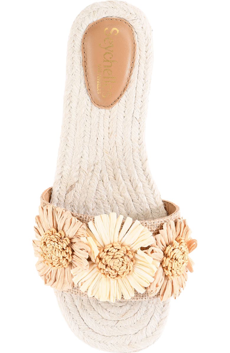 Seychelles Botanical Gardens Slide Sandal, Alternate, color, Vanilla Flowers