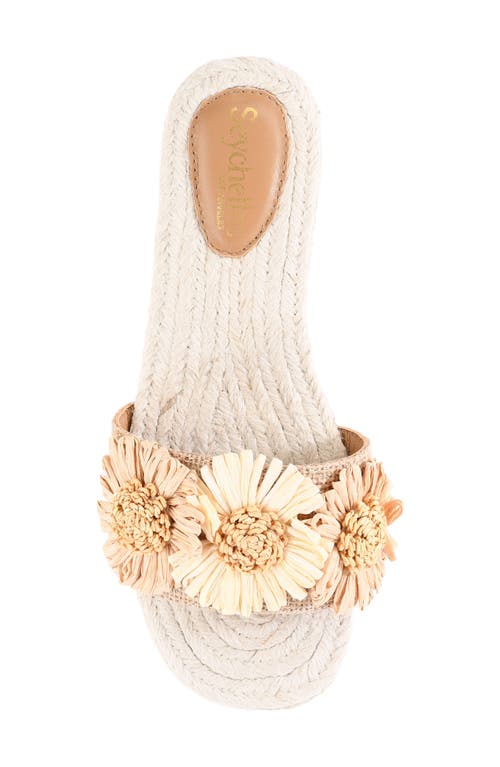 Seychelles Botanical Gardens Slide Sandal In White