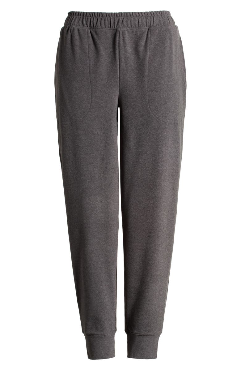 Varley Brushed Rib Knit Slim Joggers, Alternate, color, Black Marl