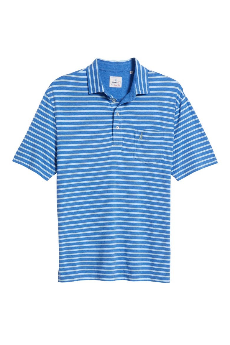 Matthis Stripe Pocket Polo, Alternate, color, DEEP OCEAN