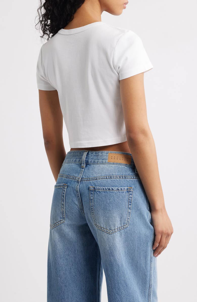 Junk Food Love Paris Cotton Graphic Baby Tee, Alternate, color, White