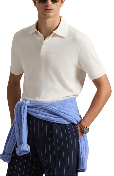 Rib Trim Cotton Polo