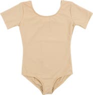 Leveret Girls Short Sleeve Leotard