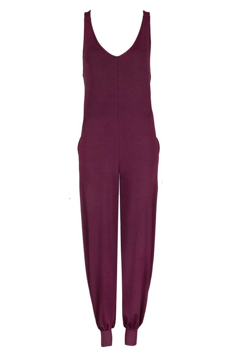 All Day Jumpsuit, Alternate, color, PLUM