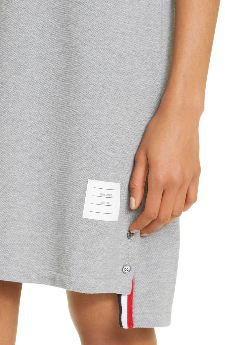 Thom Browne Stripe Piqué Polo Dress, Alternate, color,