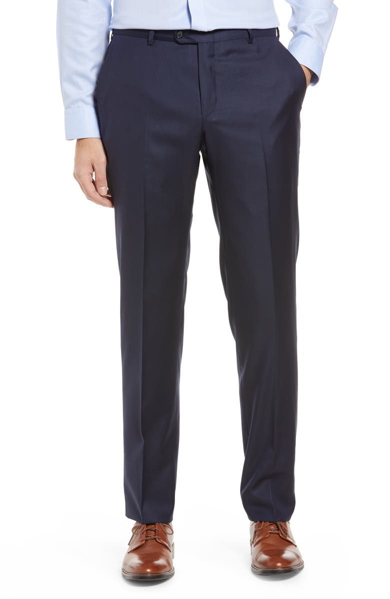 Heritage Gold Honeyway Flat Front Wool Dress Pants, Main, color,