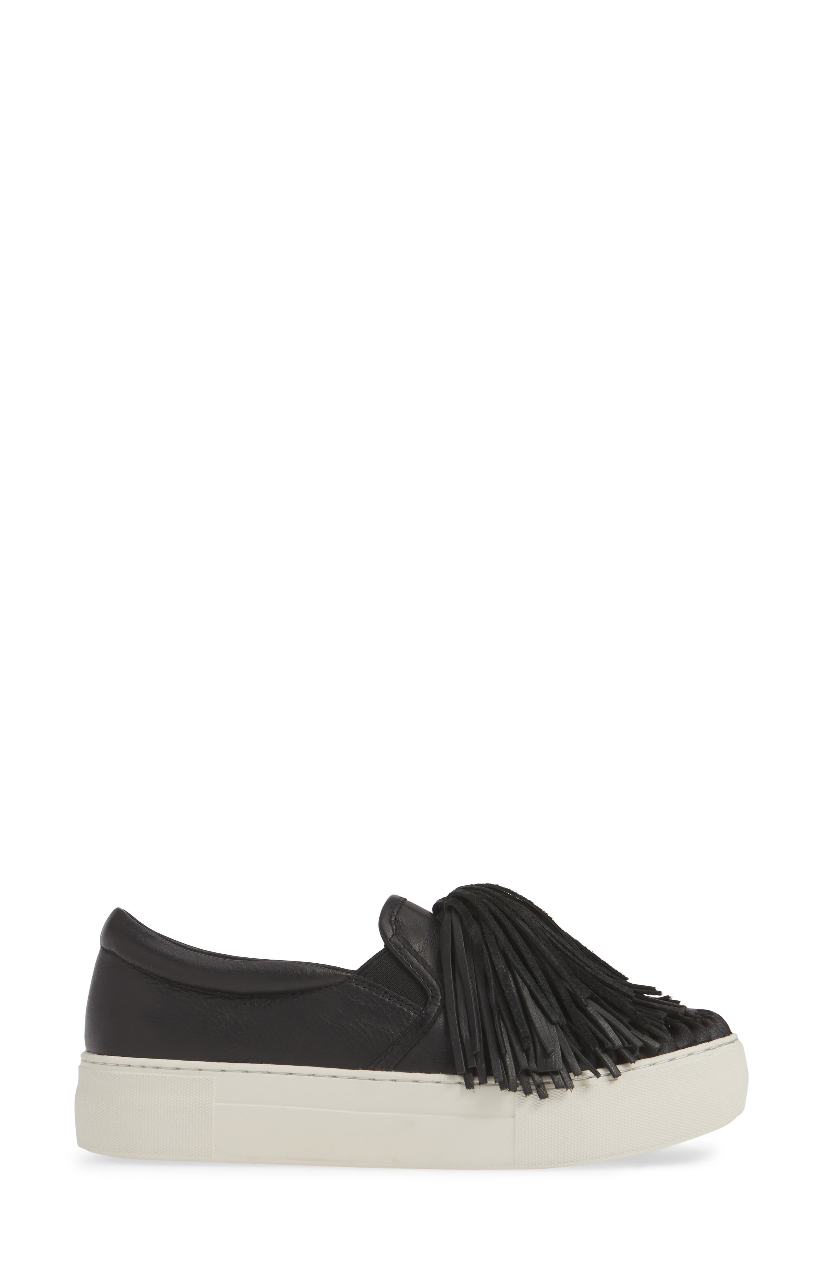 JSlides Aria Fringe Slip-On Platform Sneaker, Alternate, color, 