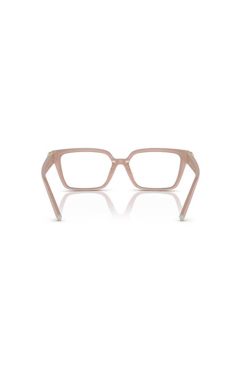 Tiffany & Co. 53mm Rectangle optical glasses, Alternate, color, Pink