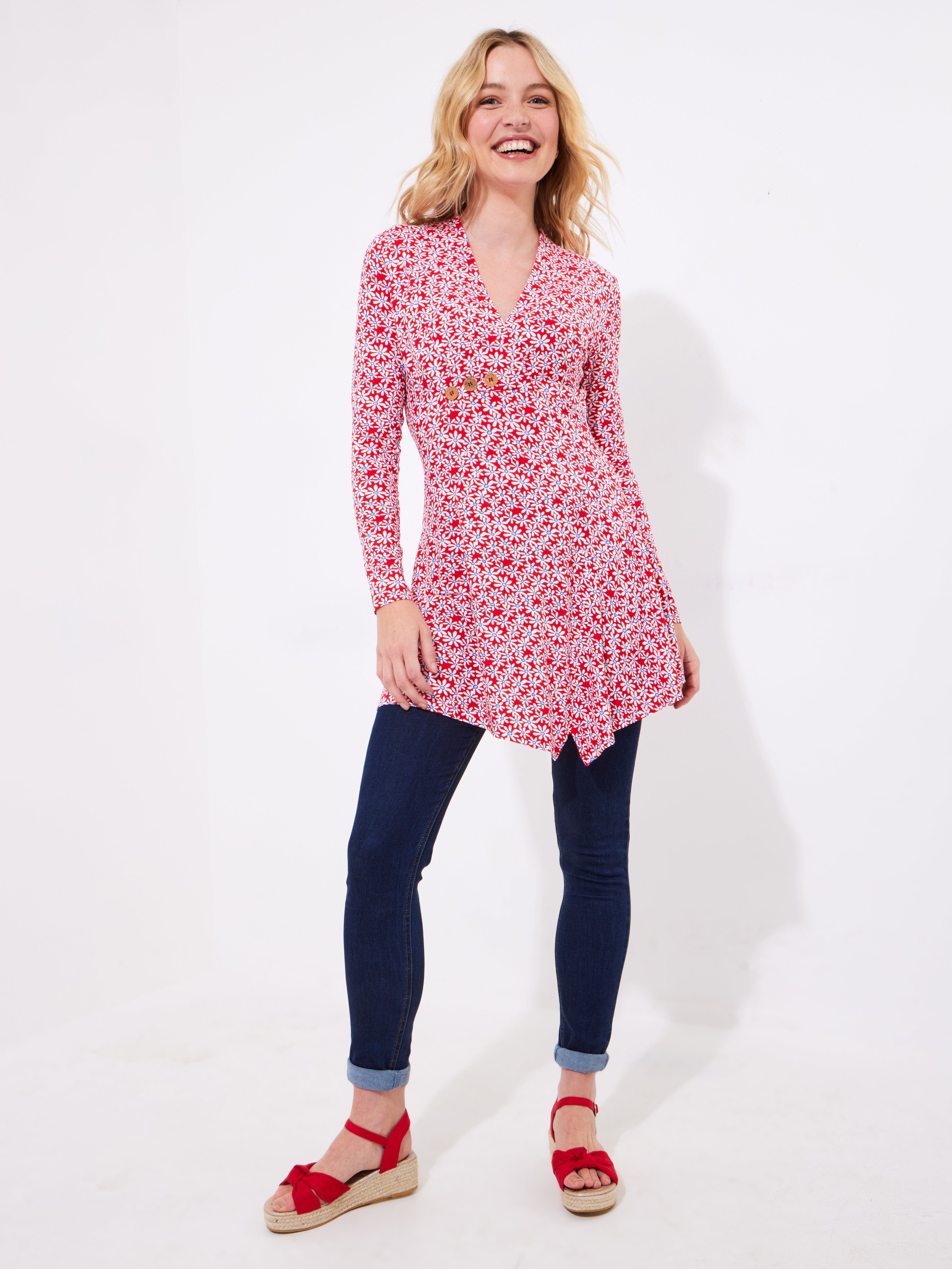 Stretch Knit Asymmetrical Tunic - image 2
