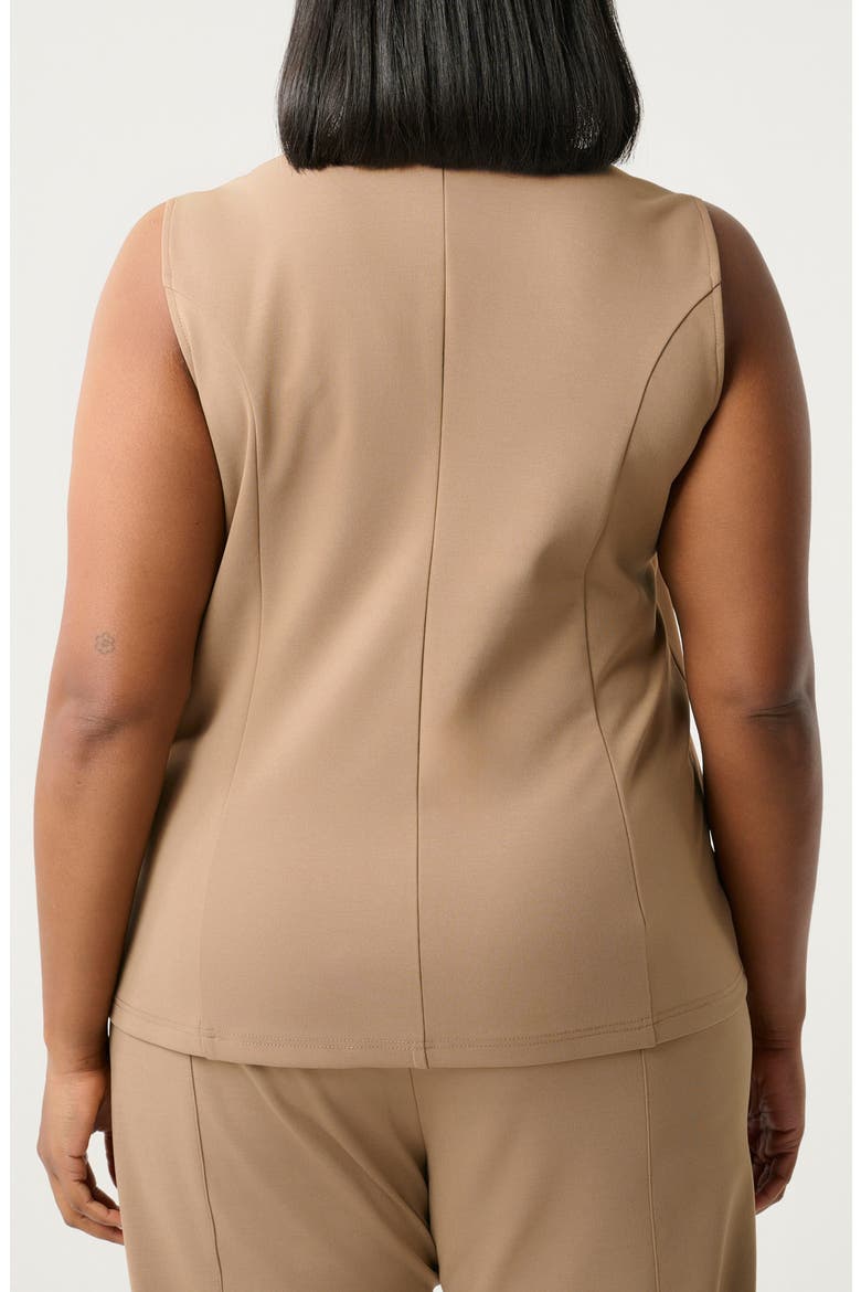 Mahina Asymmetric Sleeveless Top, Alternate, color, MUSHROOM