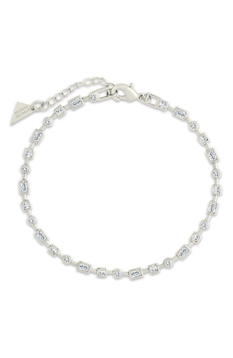 Camden Staggered Cubic Zirconia Tennis Bracelet