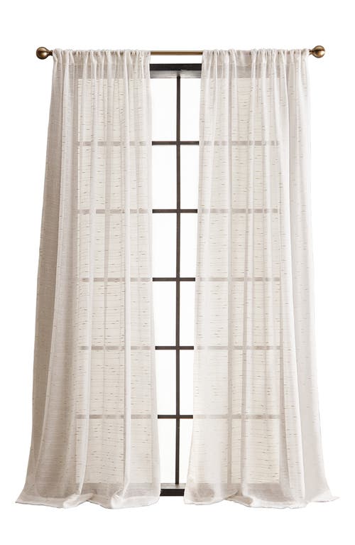 DKNY Urban Sparkle Pole Top Set of 2 Curtain Panels in Gold 