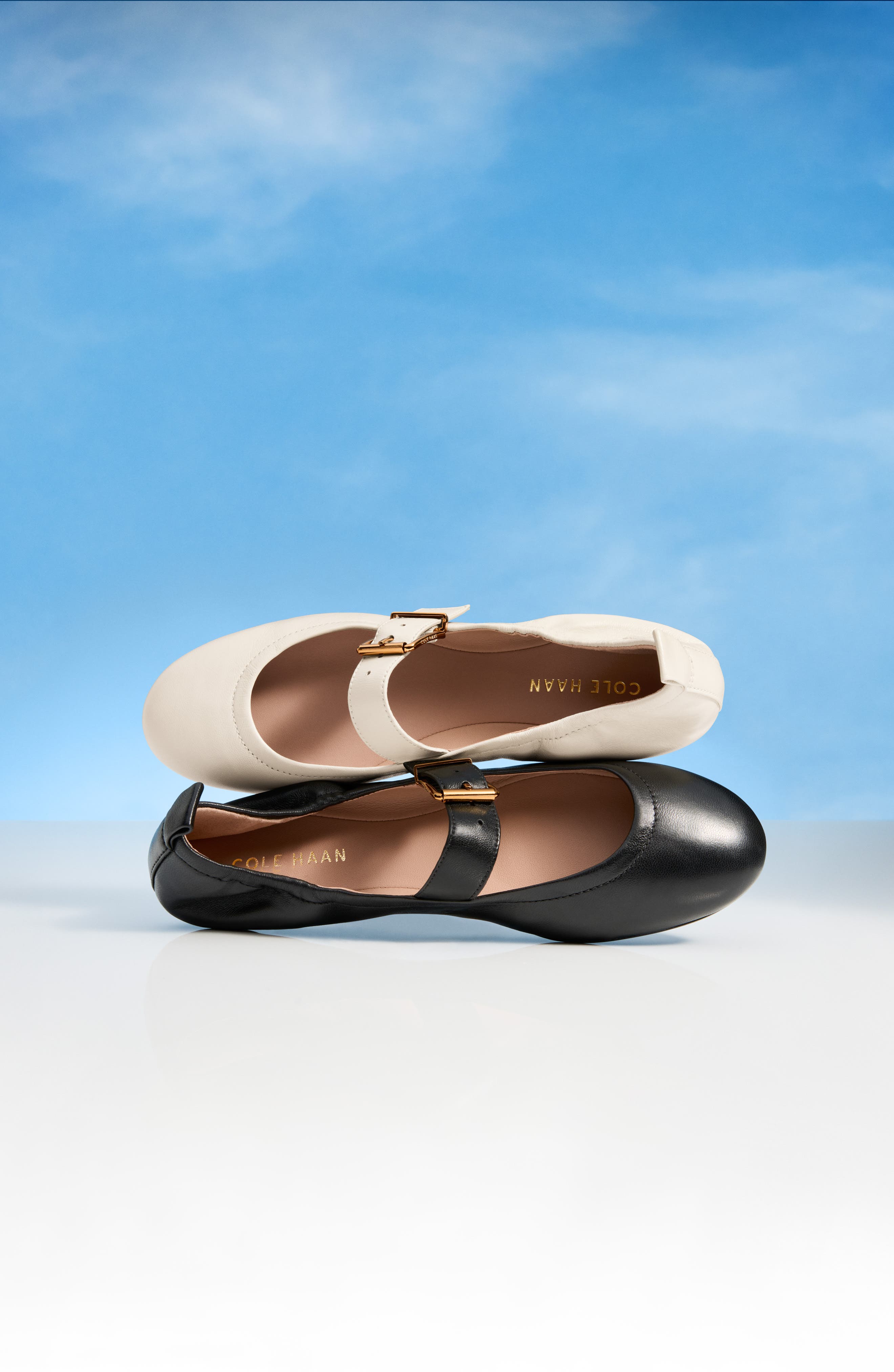 Cole Haan Graclyn Mary Jane Ballet Flat, Alternate, color, Black Leather