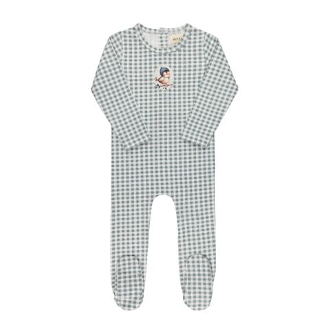 Gingham Owl Collection - Footie