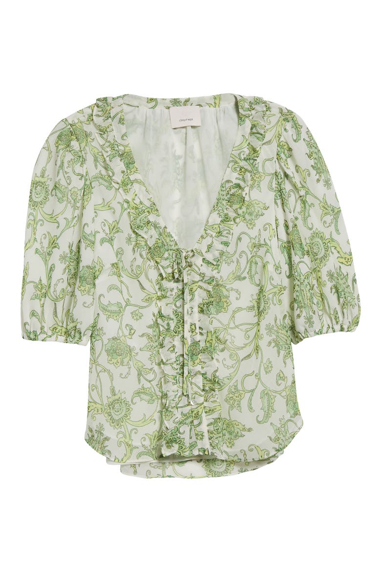 Ivy Paisley Top, Alternate, color, IVORY MULTI
