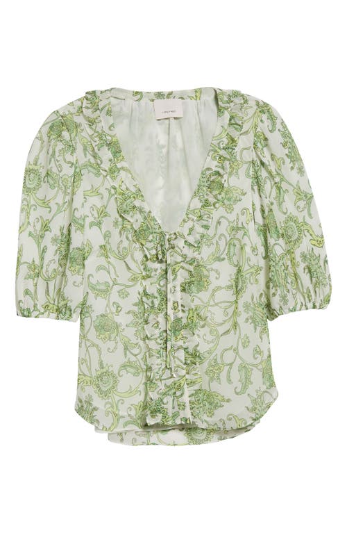 Cinq À Sept Cinq A Sept Ivy Paisley Seraphina Top In Ivory Multi