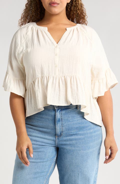 Ruffle Peplum Top