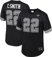 Mitchell & Ness Men's Mitchell & Ness Emmitt Smith Black Dallas Cowboys Retired Player Name & Number Mesh Top