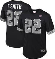 Mitchell & Ness Men's Mitchell & Ness Emmitt Smith Black Dallas Cowboys Retired Player Name & Number Mesh Top