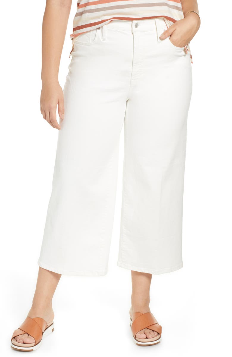 Madewell Crop Wide Leg Jeans, Alternate, color,