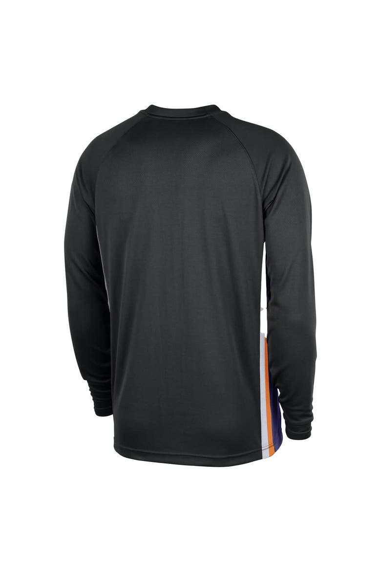 Men's Nike Black Phoenix Suns 2025/26 Authentic Pre-Game Legend Dri-FIT Long Sleeve Shooting Shirt, Alternate, color, Black