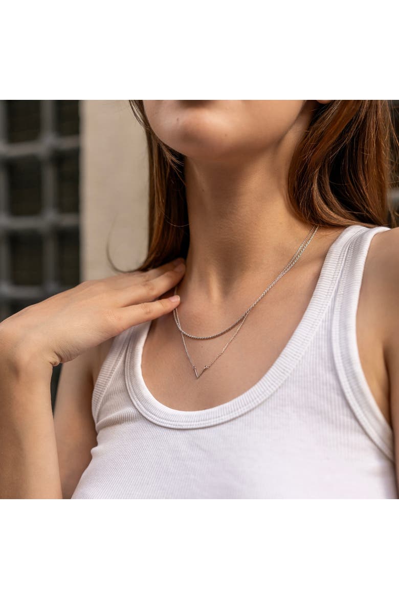 Sterling Silver Rope Chain Necklace, Alternate, color, Silver