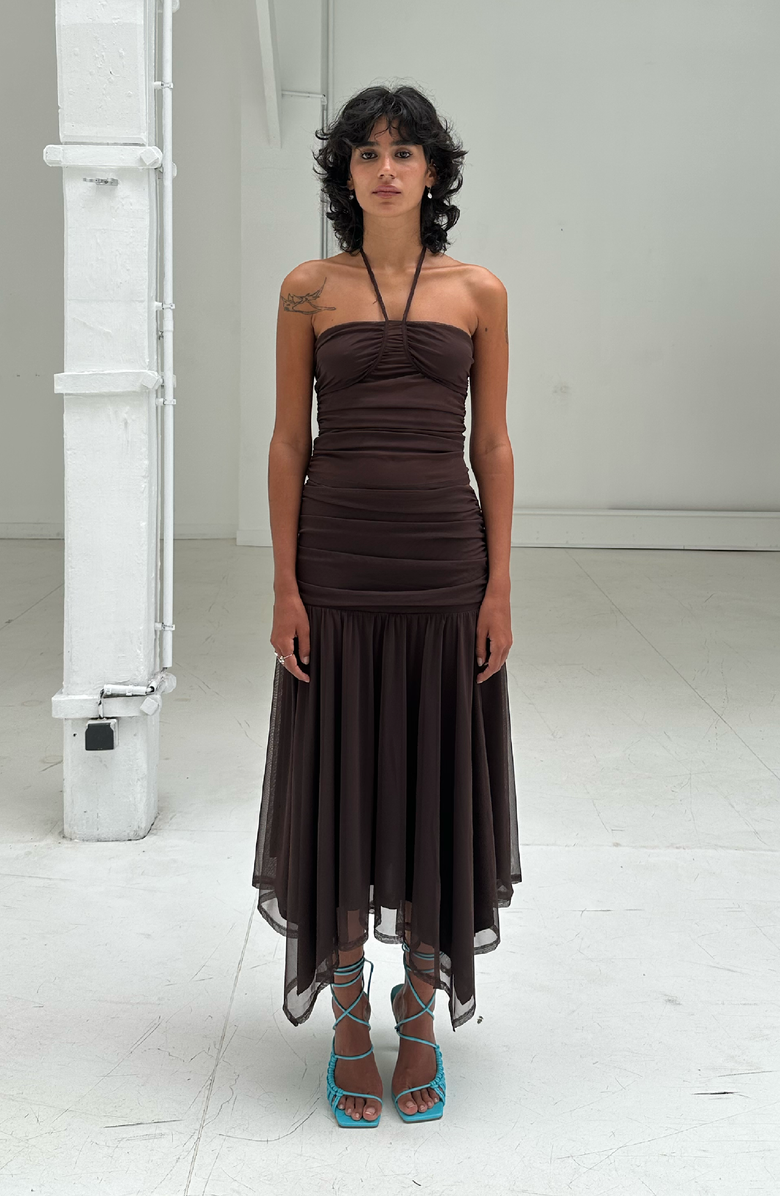 SAEMDI Elva Skirt, Alternate, color, Brown