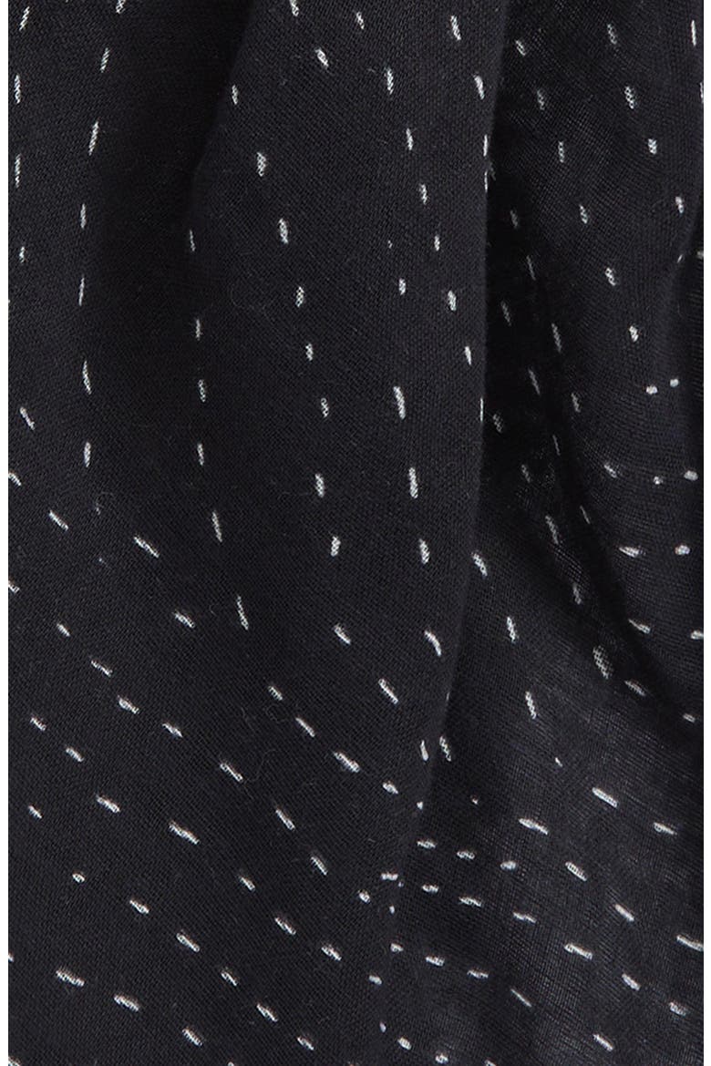 Astra Dash Fringe Scarf, Alternate, color, BLACK