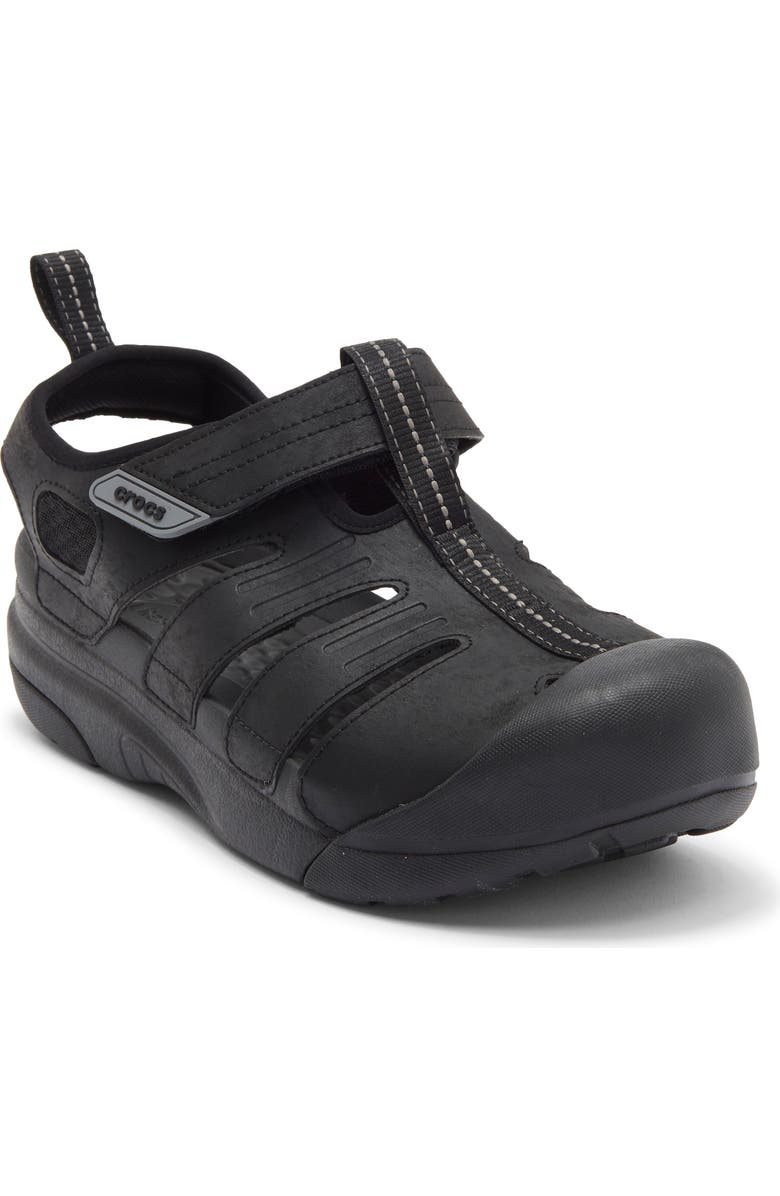CROCS Yukon Fisherman Sandal, Main, color, Black