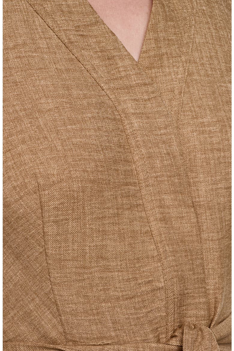 Melange Fit and Flare Dress, Alternate, color, TRUFFLE