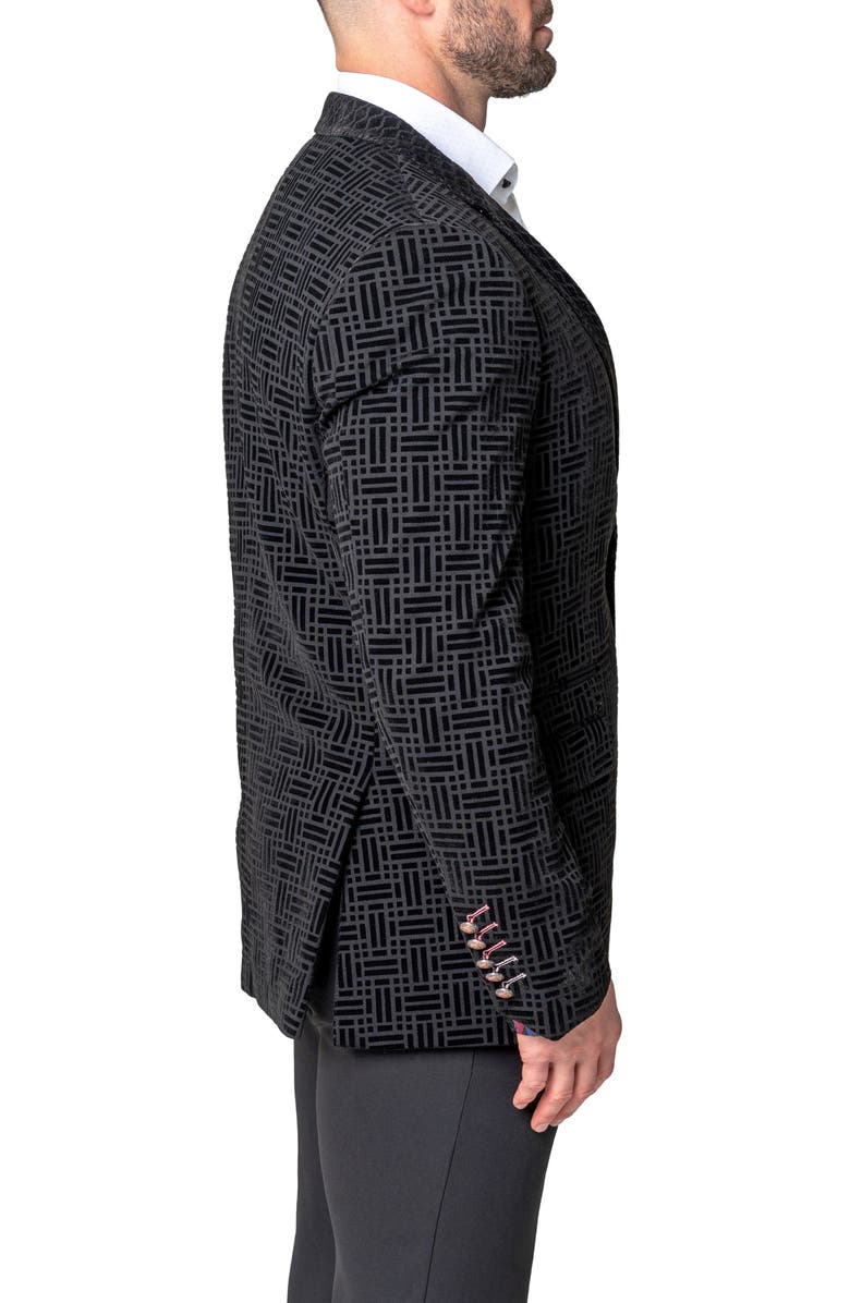 Maceoo Socrates Shadow Black Sport Coat, Alternate, color, Black