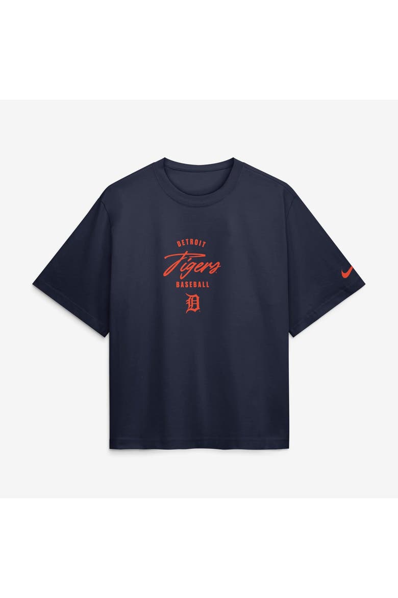 Women's Nike Kevin McGonigle Navy Detroit Tigers Premium Essentials Boxy Name & Number T-Shirt, Alternate, color, Navy