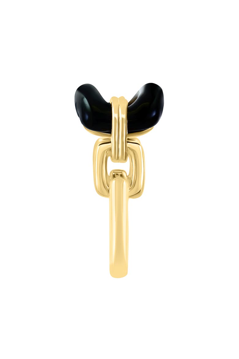 Onyx Link Ring, Alternate, color, BLACK