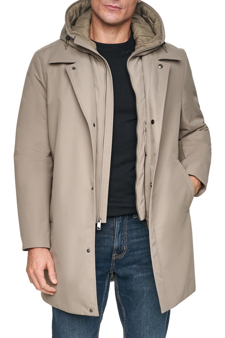 Mackintosh with Hooded Bib, Main, color, BRINDLE