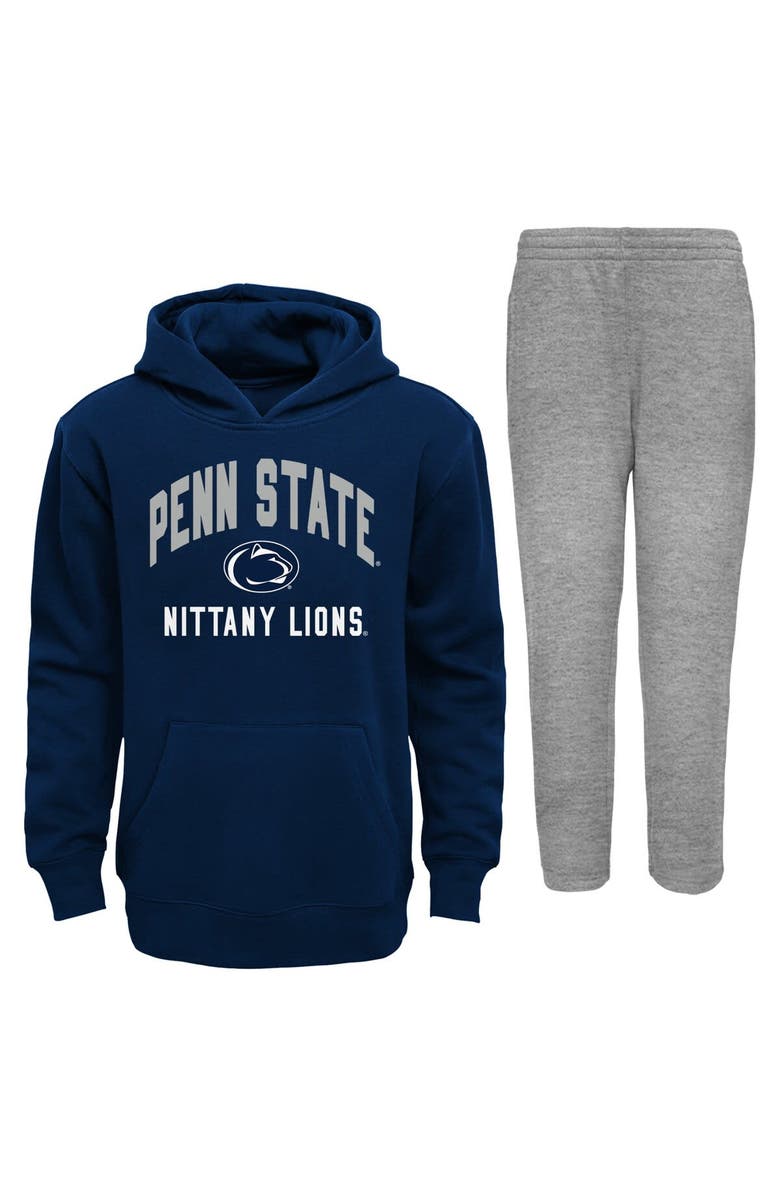 Outerstuff Infant Navy/Gray Penn State Nittany Lions Play-By-Play Pullover Fleece Hoodie & Pants Set, Alternate, color, Navy
