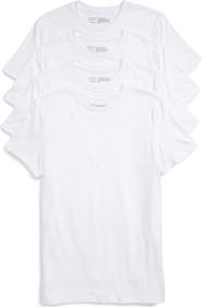 Nordstrom 4-Pack Trim Fit Supima® Cotton Crewneck T-Shirt
