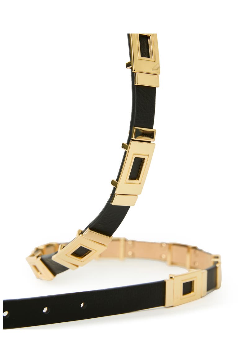 Roma Leather Belt, Alternate, color, BLACK GOLD